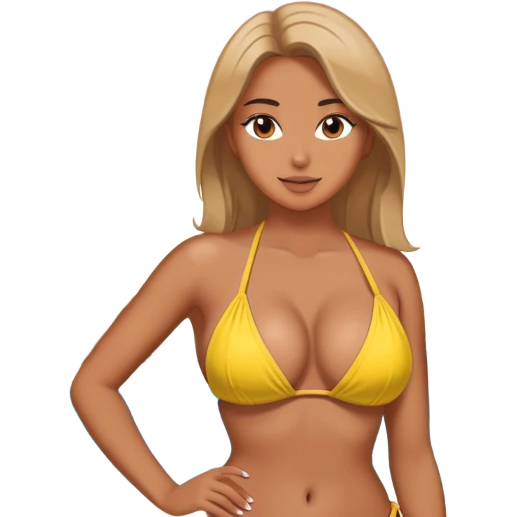 Big tits girl emoji