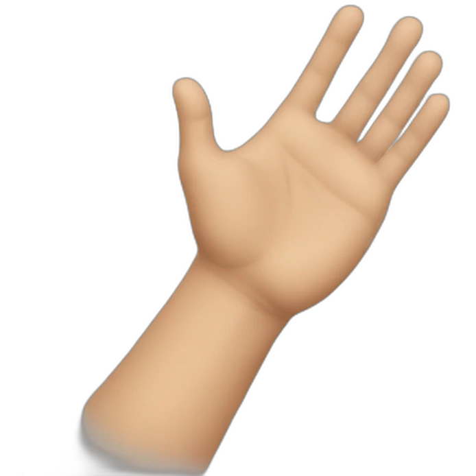 back hand emoji