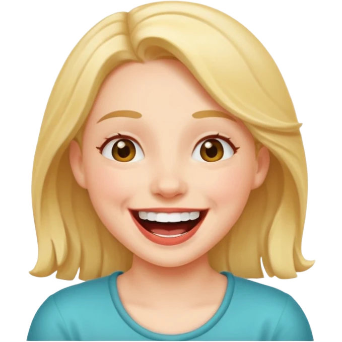 girl being silly emoji