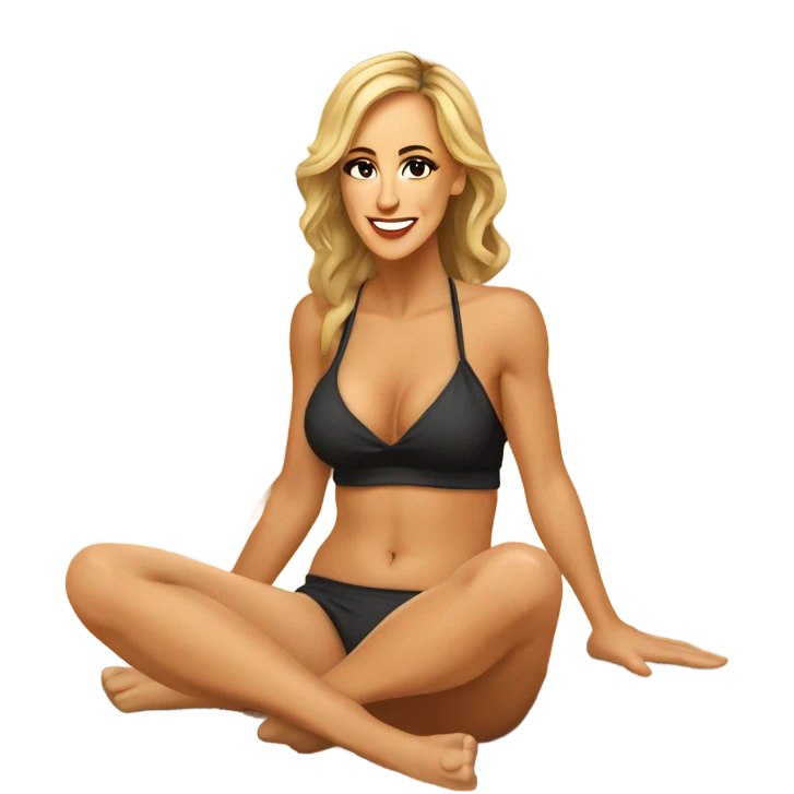 brandi love sitting down on beach emoji