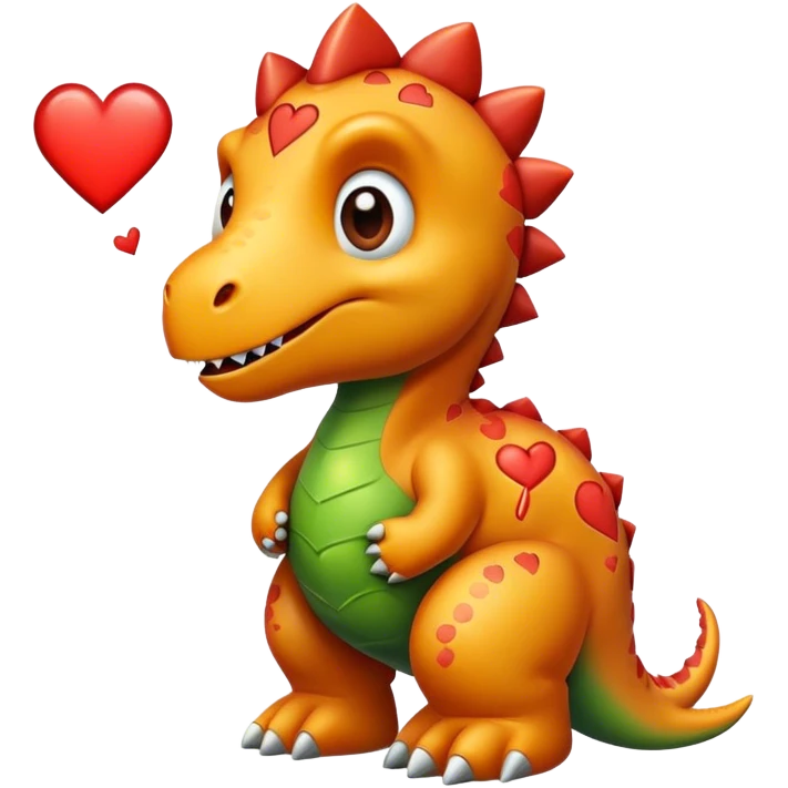 dinosaur broken heart  emoji