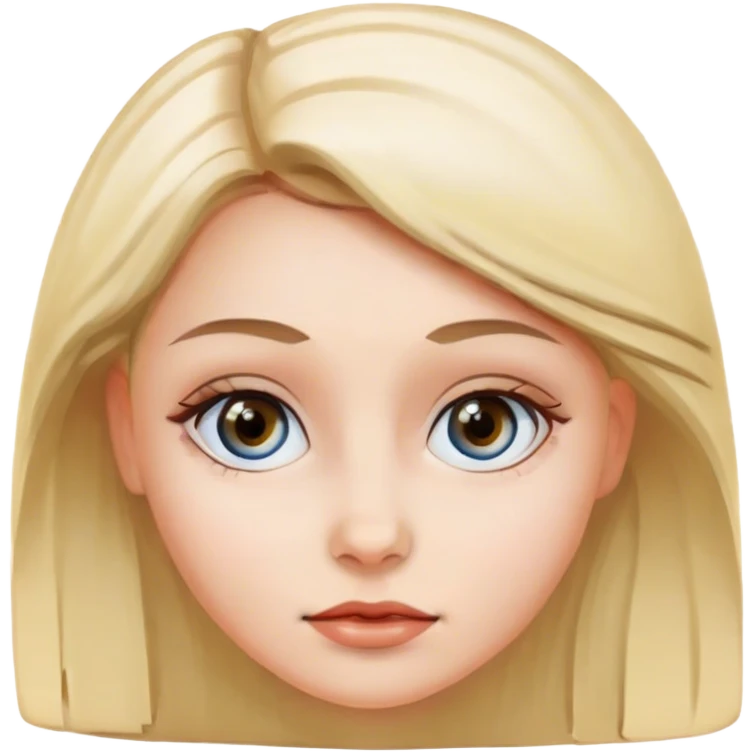 Same girl with different eyes  emoji