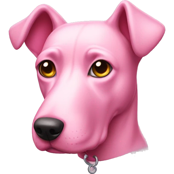 pink dog emoji
