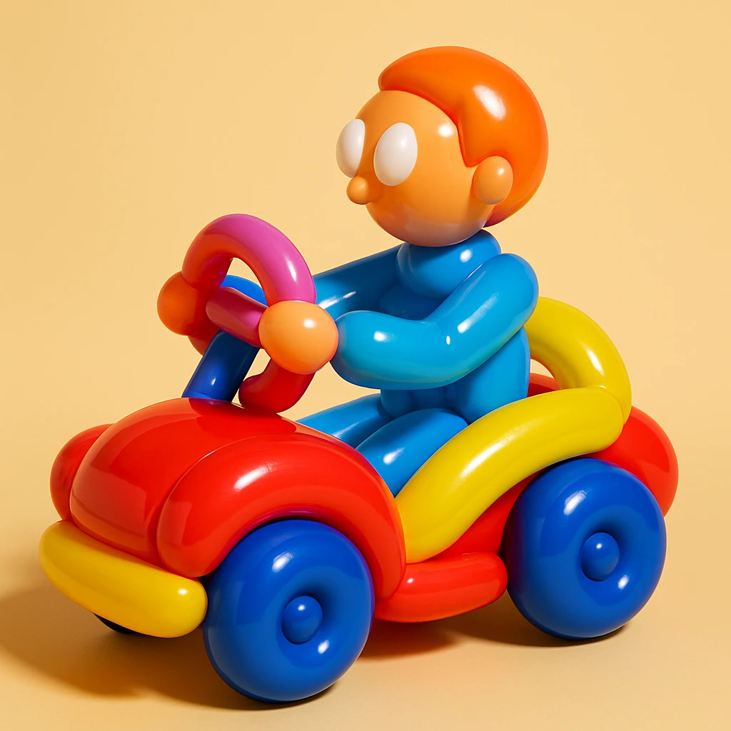 person driving a car emoji