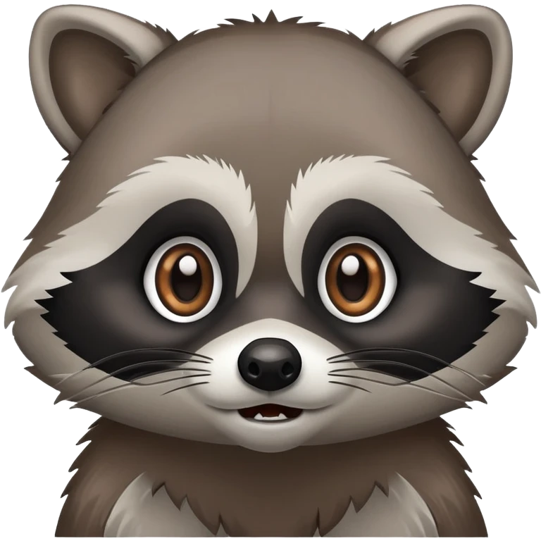 Scared raccoon  emoji