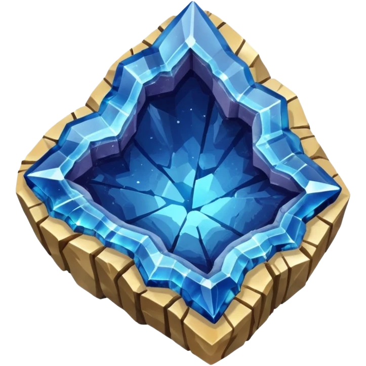 Blue geode  emoji