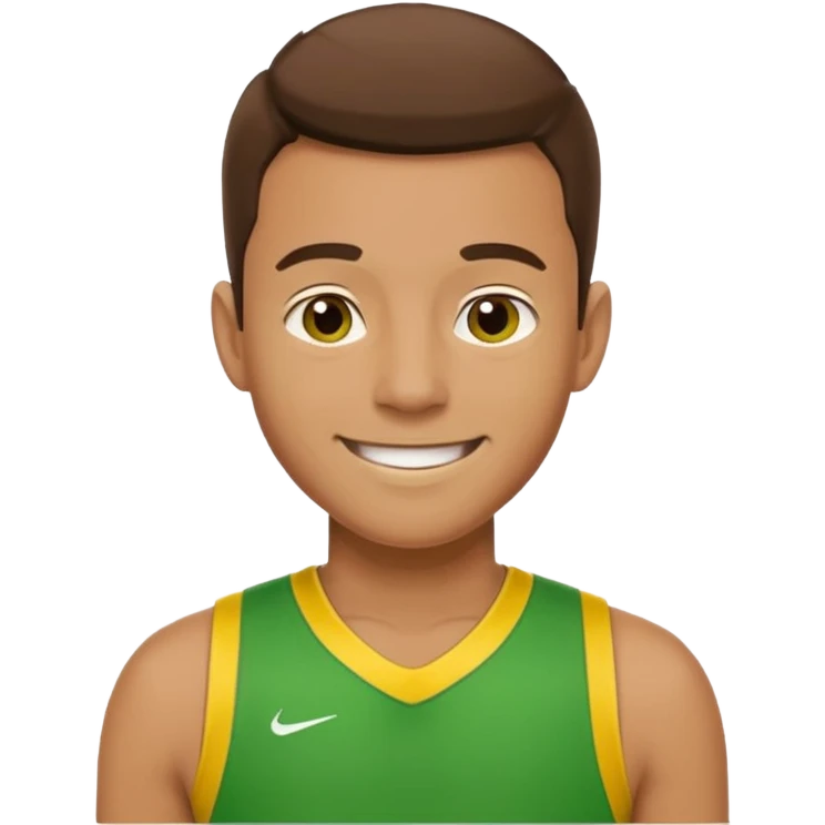 Yeşil sarı takımlı adam emoji