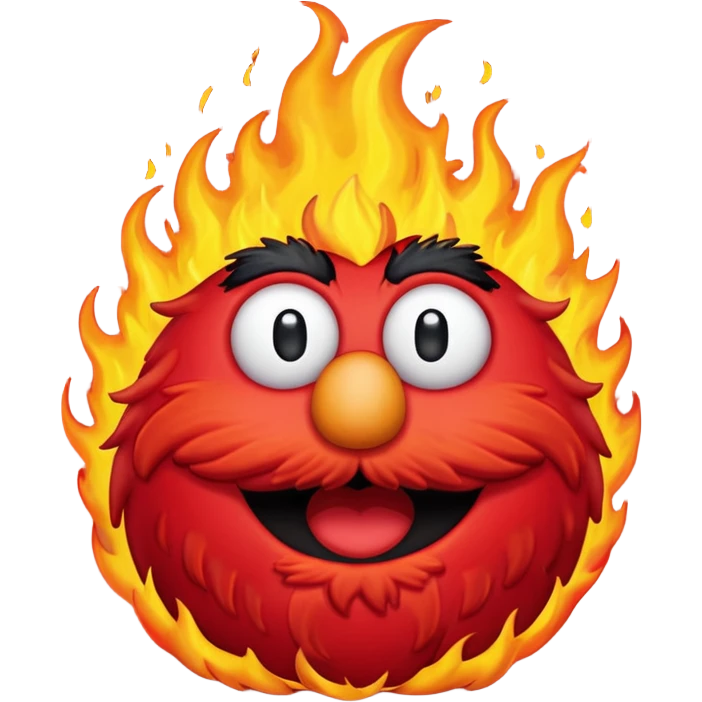 Elmo fire emoji