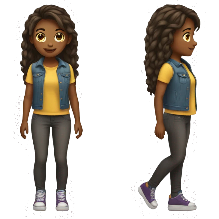Girl fullbody emoji