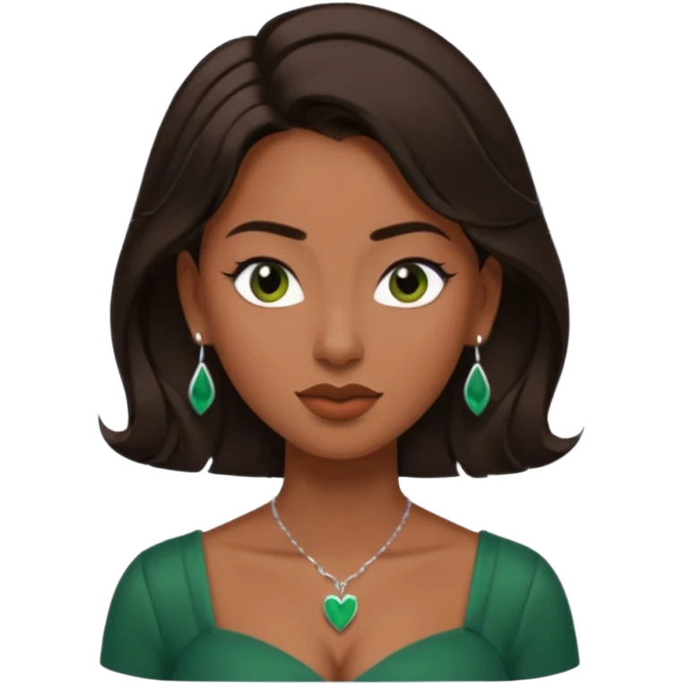pretty bratz genmoji that looks like tamannah bhatia (bollywood actress), wearing a dark green sweetheart neckline top, dark brown hair, light makeup, no necklace, dangly earrings, side hair part,


Show her spitting emoji