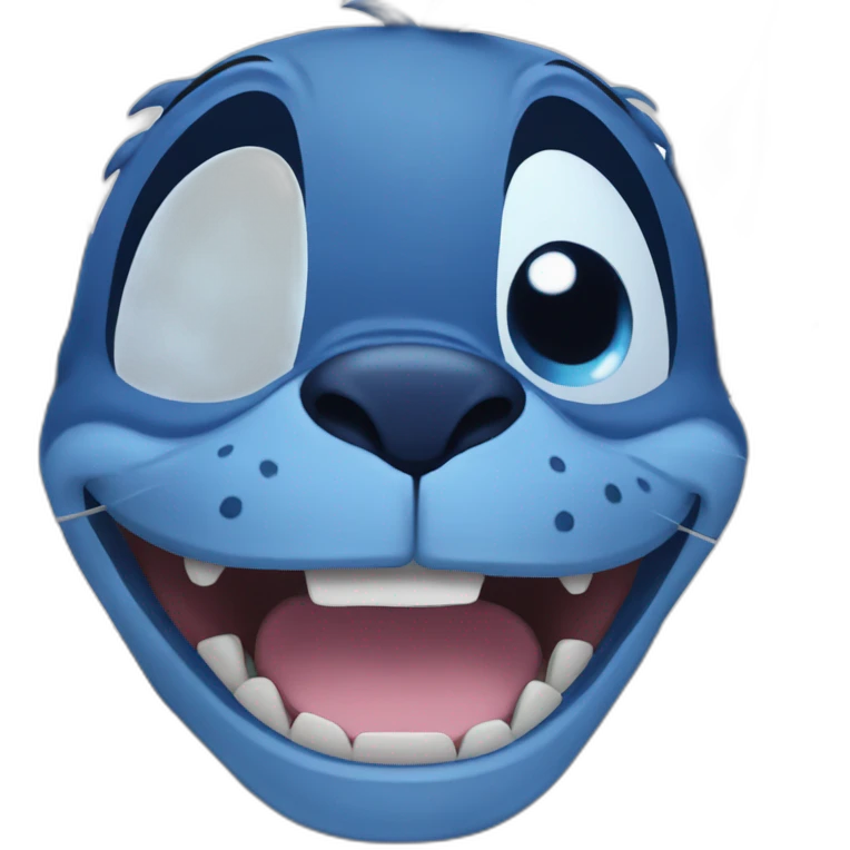 Stitch who smiles emoji