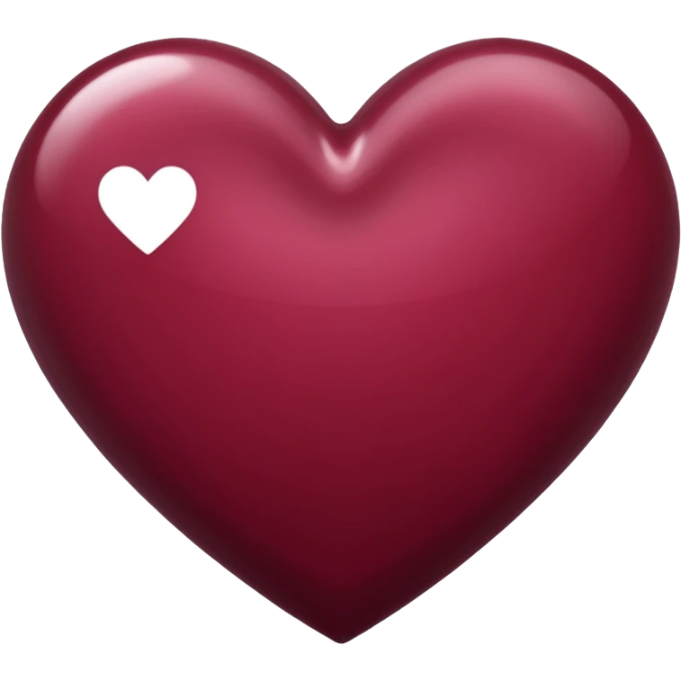 Cœur bordeaux emoji