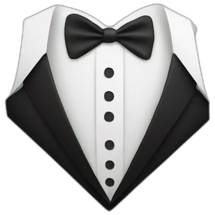 Paper sheet with the tuxedo emoji