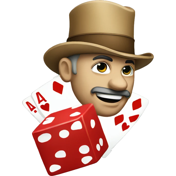 Good luck in poker  emoji