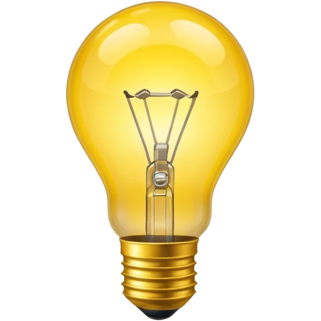 create a lightbulb glowing emoji
