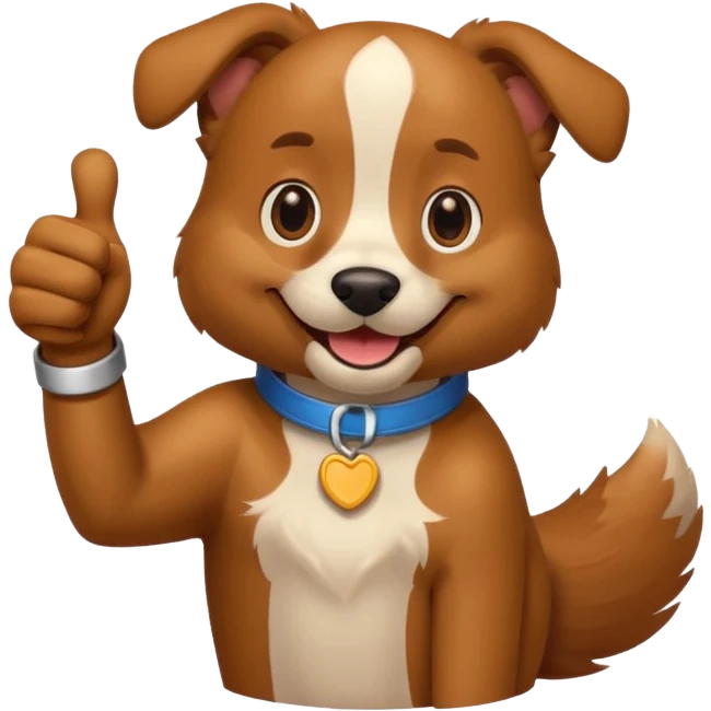 dog thumbsup emoji
