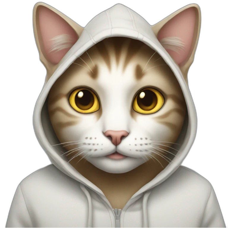 cat in the hood emoji