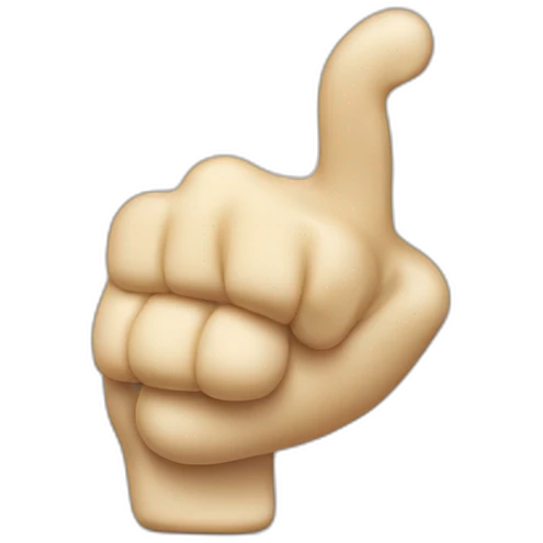 creme fraiche doing thumbs down emoji
