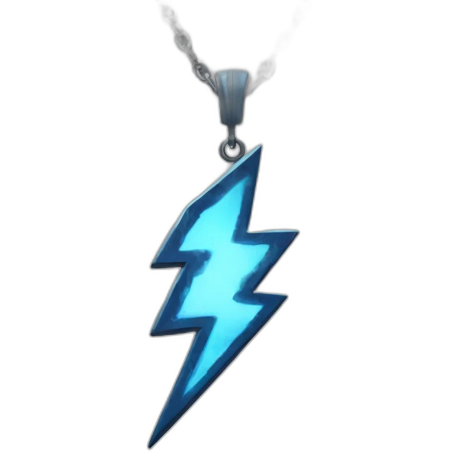 thunder bolt neclkace emoji