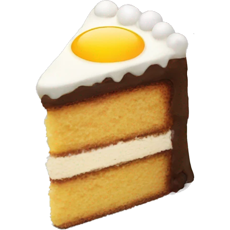 cake with eggs emoji