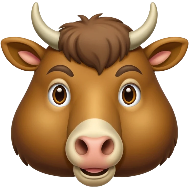 Un chameau avec un gros nez emoji