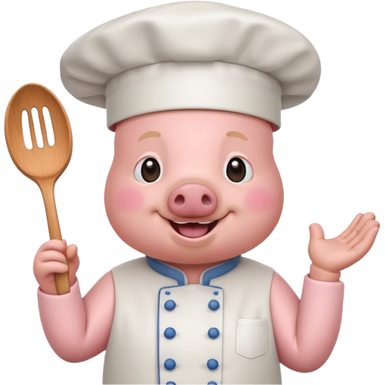 pink chef animal emoji