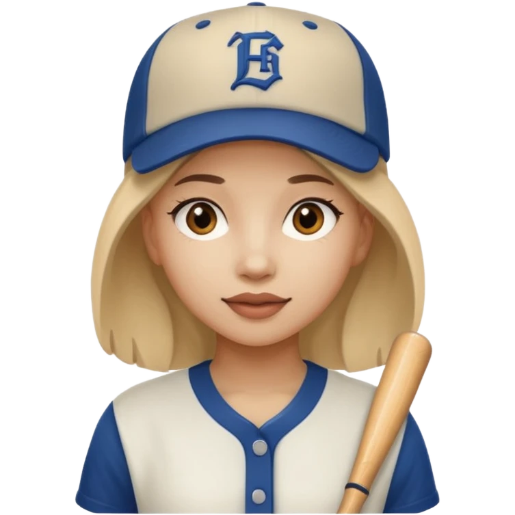 baseball hat girl emoji