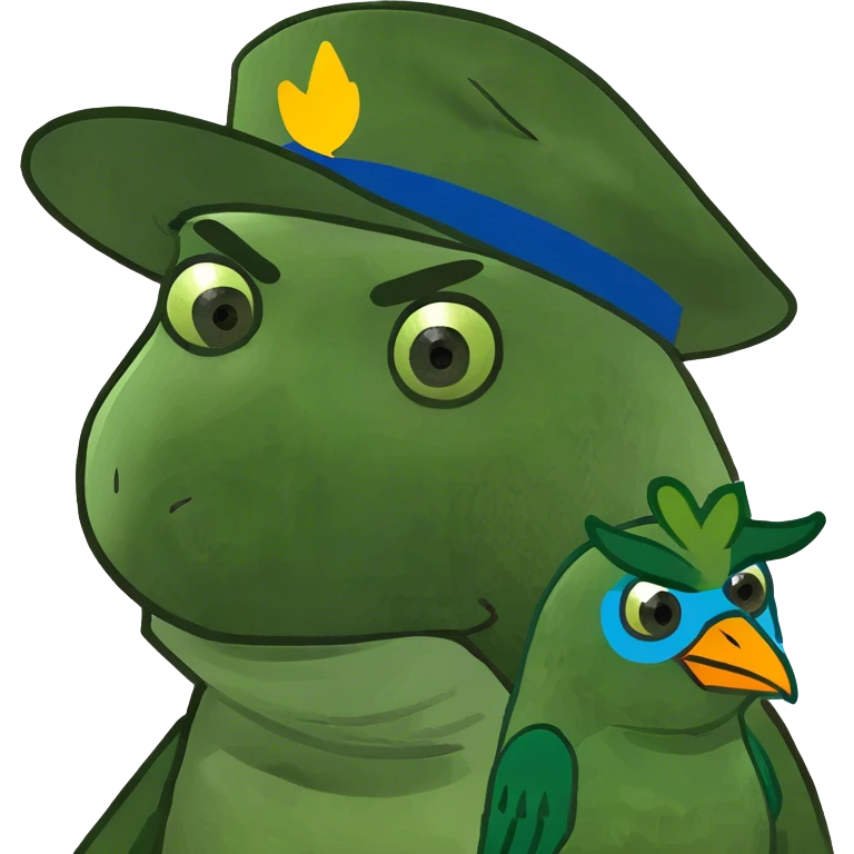Man with bird emoji