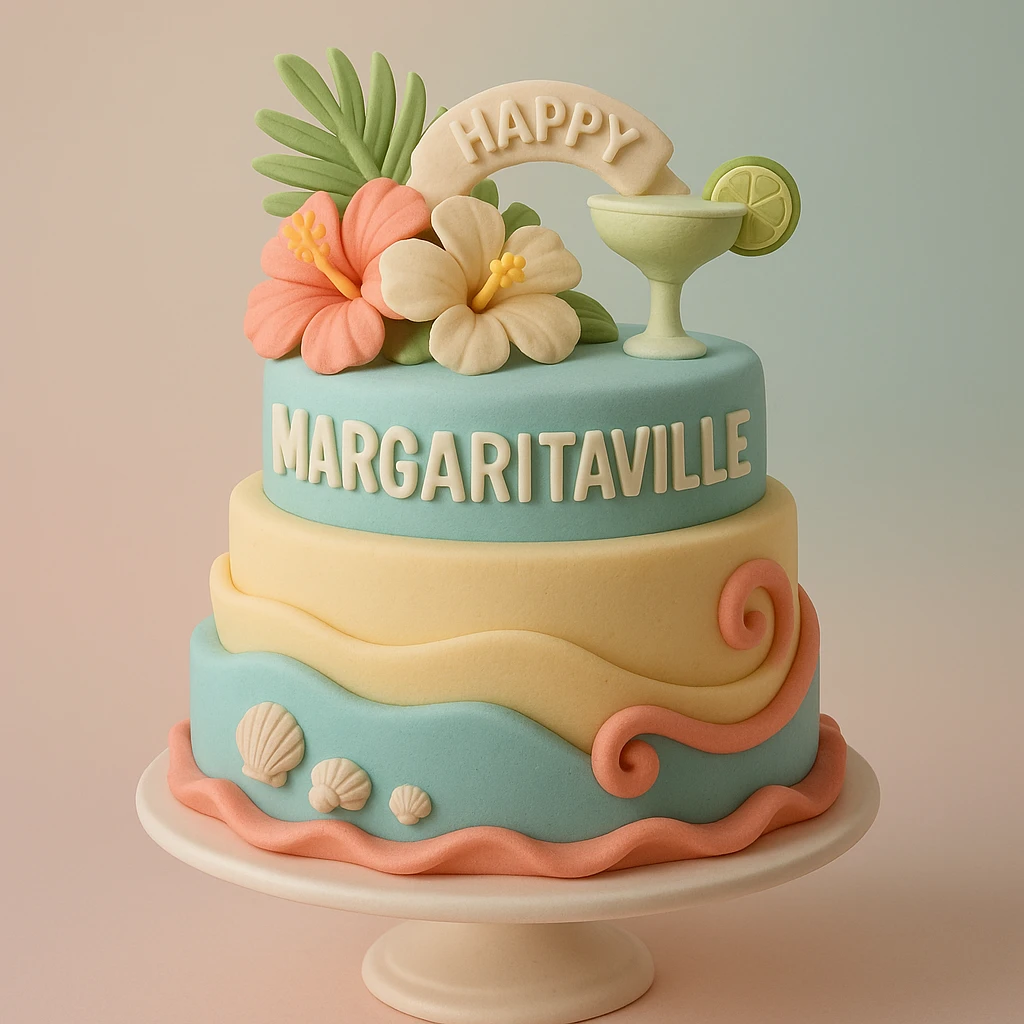 margaritaville-themed birthday cake emoji