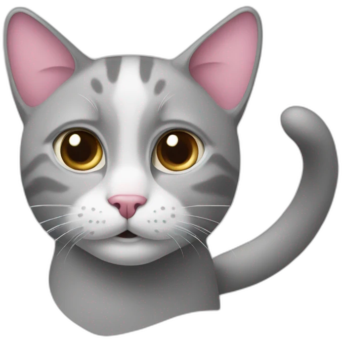 cat-with-white-nose,-one-ear-pink,-and-the-other-ear-grey emoji