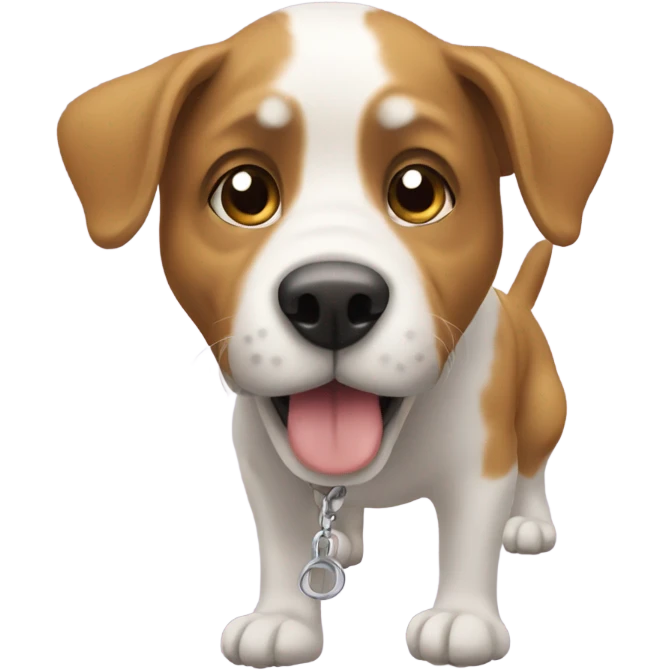 Dog with shoes emoji