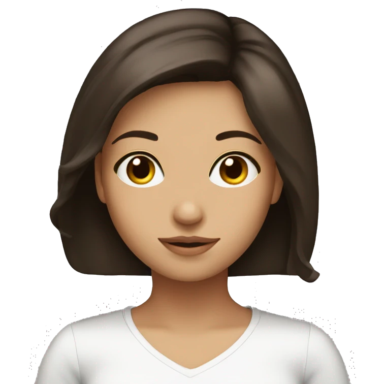 pretty brunette girl emoji