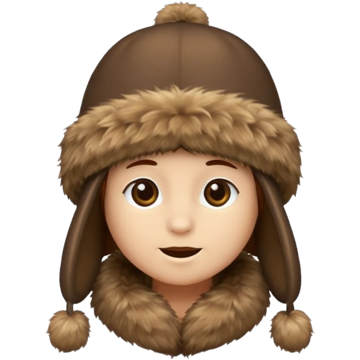 just fur hat no face emoji