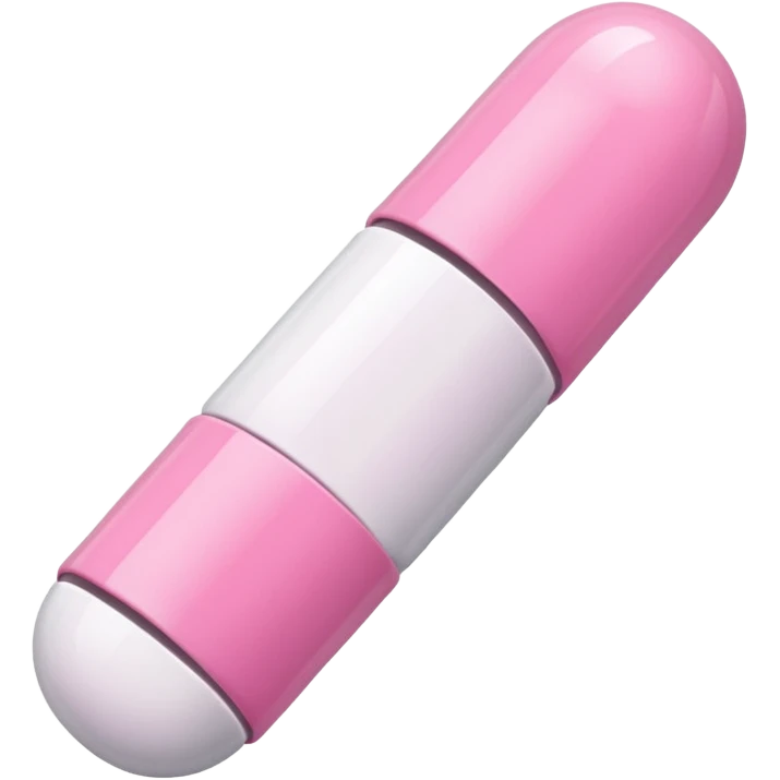 pink and white capsule emoji