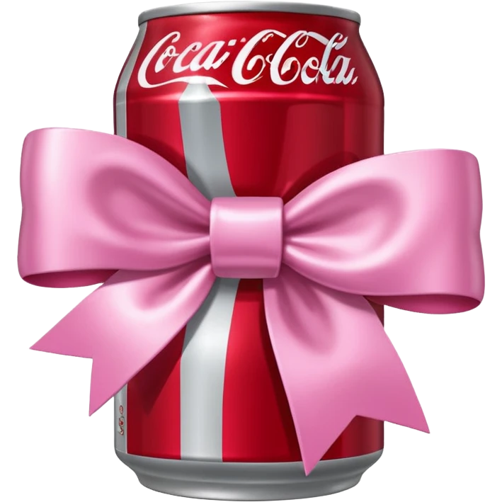 Small Pink bow diet coke coca cola emoji emoji