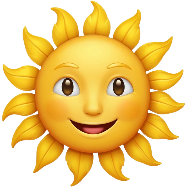 smiling sun emoji
