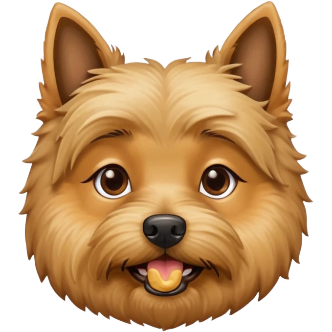 Cairn terrier with peanutbutter  emoji