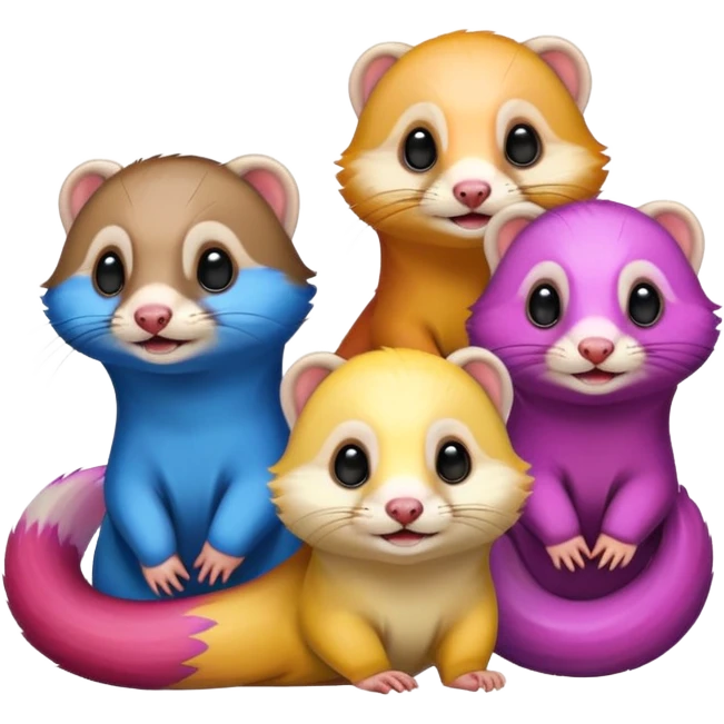 Rainbow farrits emoji