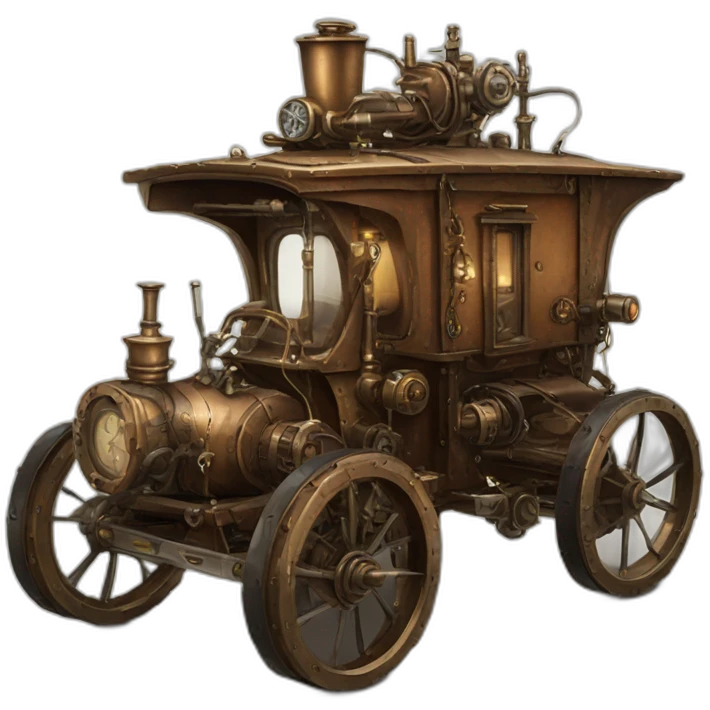 steampunk elektrowagon emoji