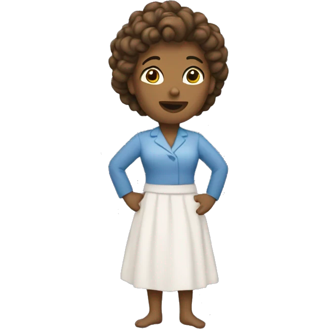 une femme qui se transforme en étoile emoji