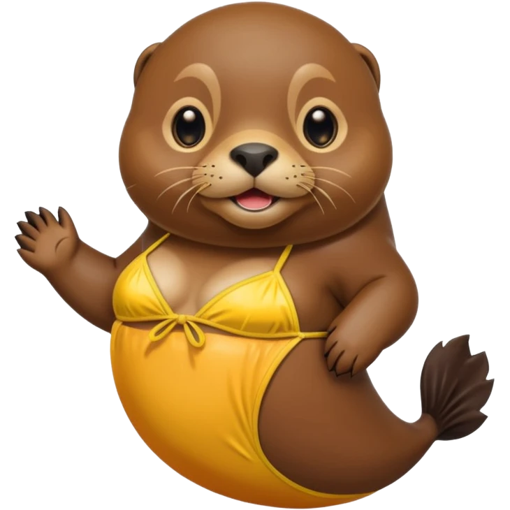  sea lion in a bikini  emoji