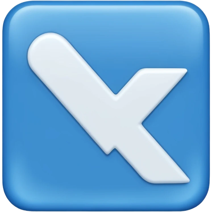 Can u make an emoji that is a blue square with a white tick in the middle of it emoji