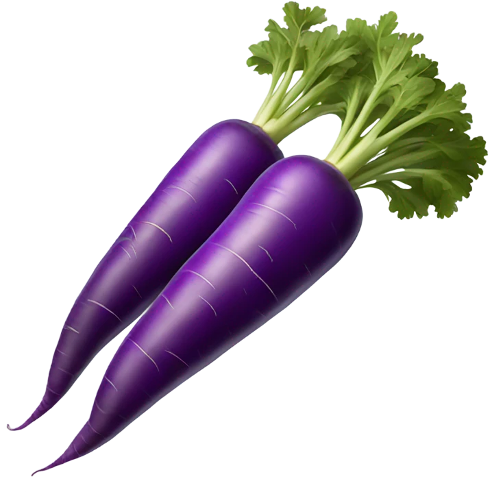 Purple carrots emoji