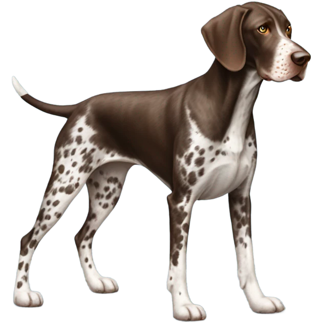 German Shorthaired Pointer Dog Breed Full Body emoji