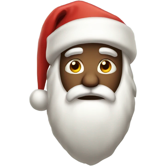 disappointed santa  emoji