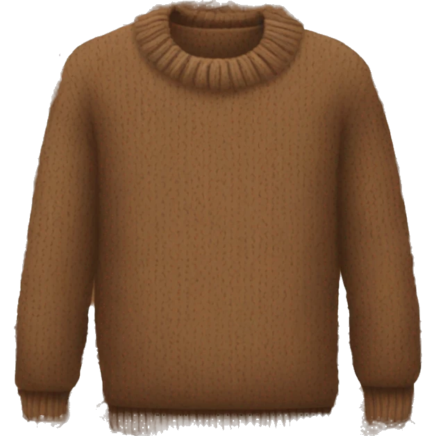 Brown sweater emoji