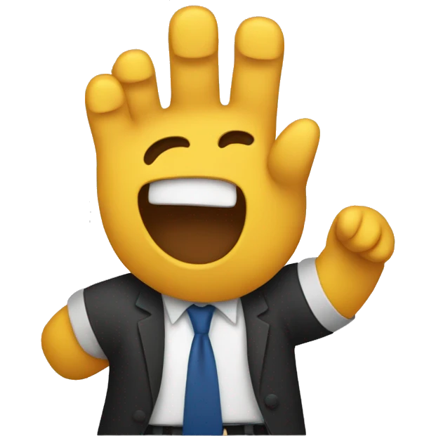 Peru with hands up emoji