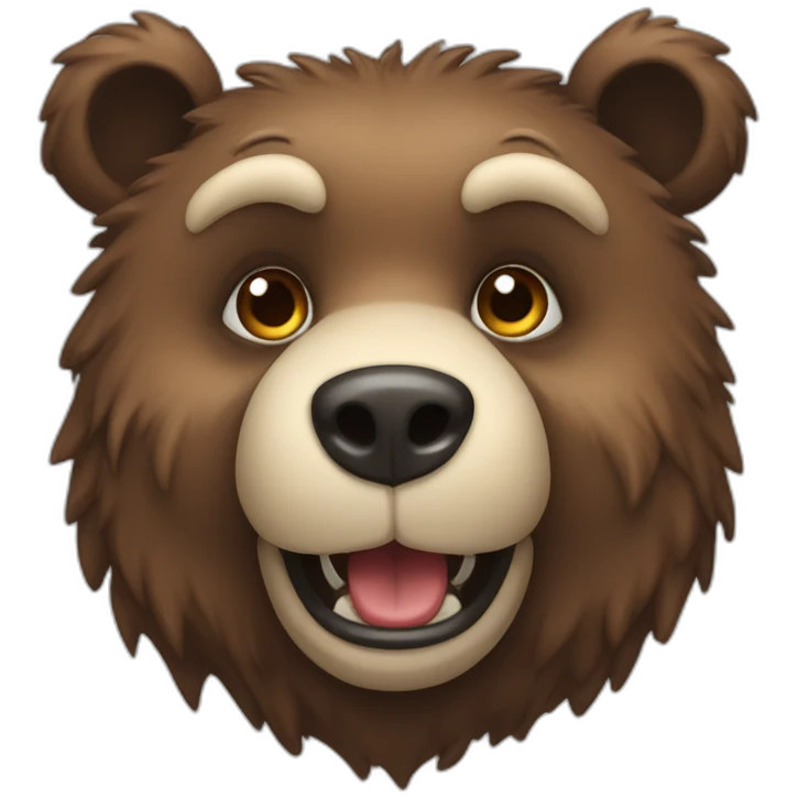 Anthropomorph bear emoji