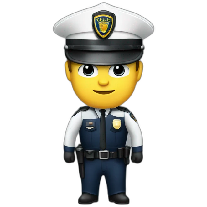 Police in tesla emoji