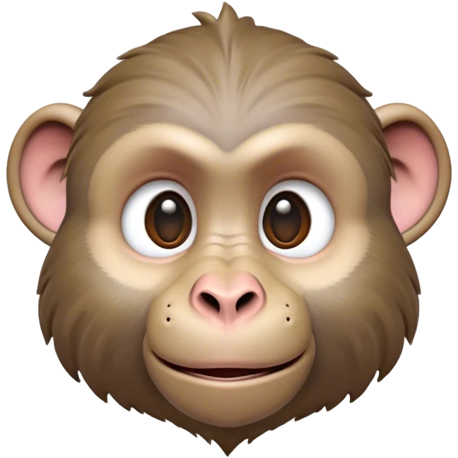 Cinematic Realistic Cute Baboon Portrait Emoji, Head tilted playfully and inquisitively, featuring a compact, sturdy build with a distinctly textured, expressive face characterized by bright, curious eyes and a subtly softened snout, rendered with realistic earthy detail and natural highlights, high shine, affectionate and spirited, styled with a touch of jungle whimsy, soft glowing outline, capturing the essence of a mischievous yet endearing baboon that appears ready to leap playfully out of the screen! emoji